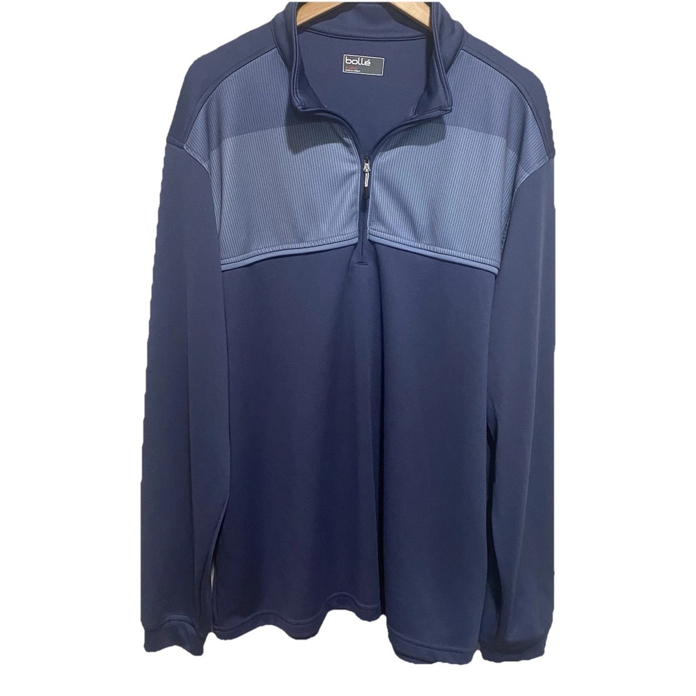 Bolle Men's Lightweight Blue Pullover Sweater Size XL Preowned‎